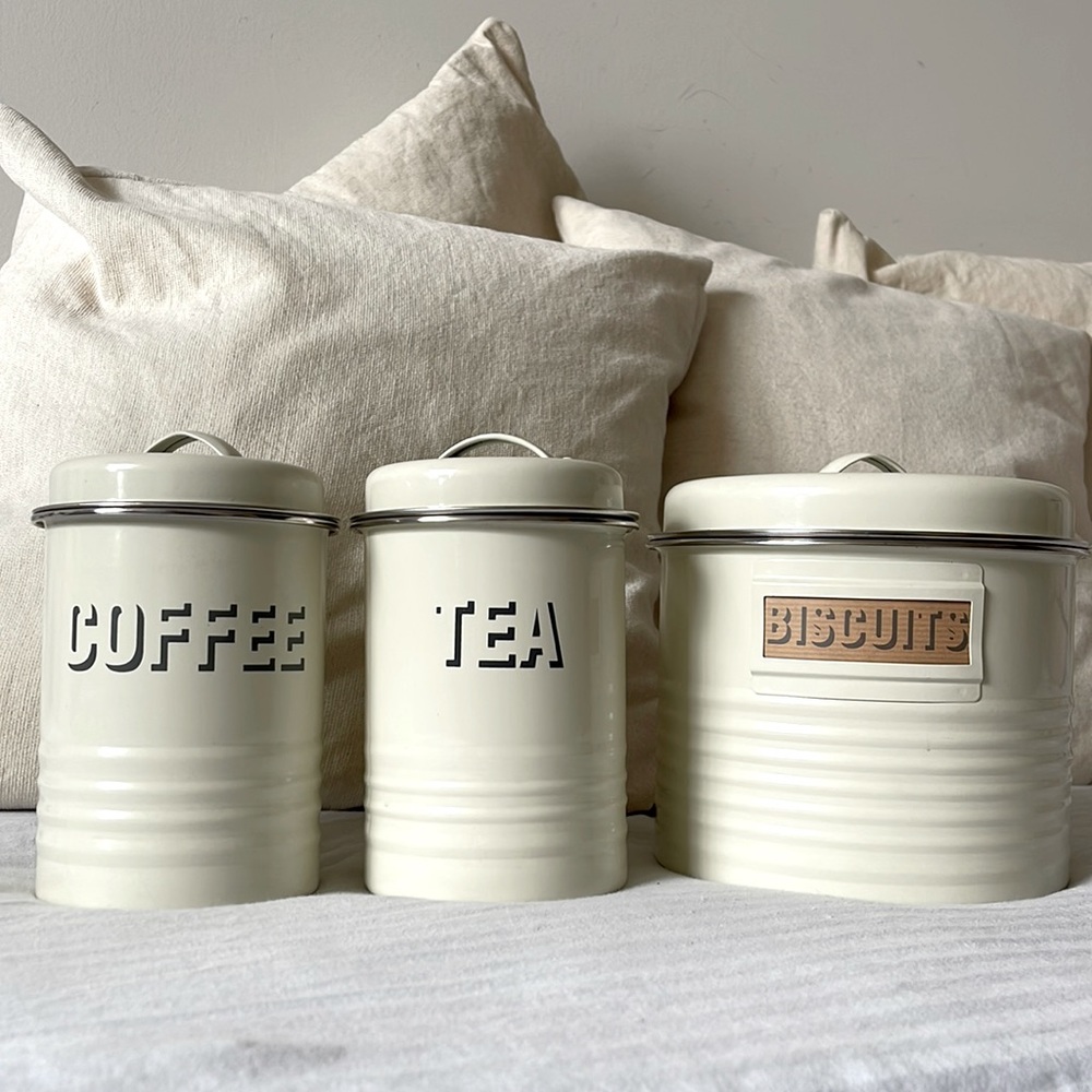 Vintage Tea Coffee & Biscuit Tins